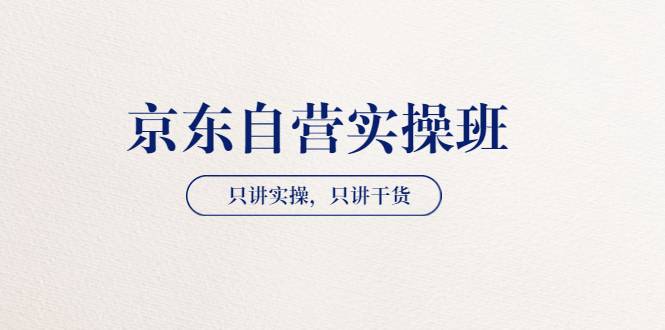 【京东自营实操班】只讲实操，只讲干货（28小时课程-共2期）价值4980