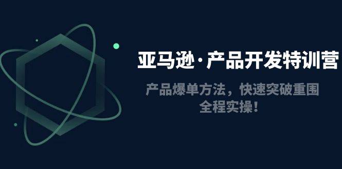 亚马逊·产品开发特训营：产品爆单方法，快速突破重围，全程实操！