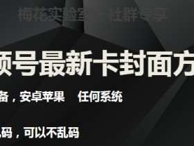 梅花实验室社群最新卡封面玩法3.0，不限设备，安卓苹果任何系统