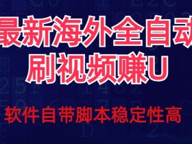 全网最新全自动自动运行刷视频撸u项目【最新详细玩法教程】