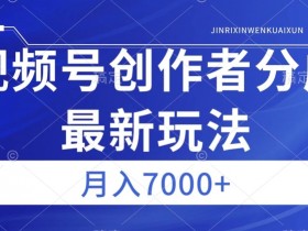 视频号广告分成新方向，作品制作简单，篇篇爆火，半月收益3000+【揭秘】
