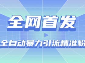 【全网首发】抖音全自动暴力引流精准粉技术【智能托管+教程】