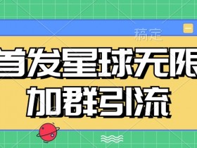 首发Soul星球无限加群引流，一键自动加群引流【揭秘】