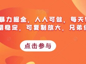 搭子经济暴力掘金，人人可做，每天轻松5-10张，长期稳定，可复制放大，兄弟们捡钱啦