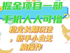最新0撸小游戏掘金单机日入50-100+稳定长期玩法，新手小白无脑操作【揭秘】