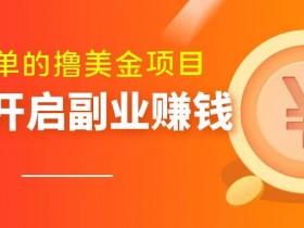 最简单无脑的撸美金项目，操作简单会打字就行，迅速上车【揭秘】