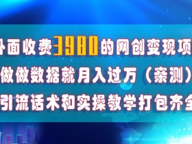 在短视频等全媒体平台做数据流量优化，实测一月1W+，在外至少收费4000+
