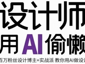 设计师用AI偷懒设计师的AI绘画课，用AI提高效率谢安妮野生设计师