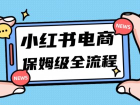 月入5w小红书掘金电商，11月最新玩法，实现弯道超车三天内出单，小白新手也能快速上手