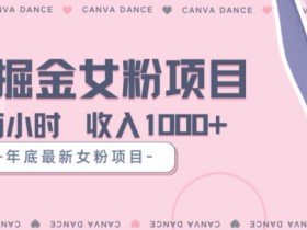年底暴力女粉掘金项目5天变现1.5W+【揭秘】