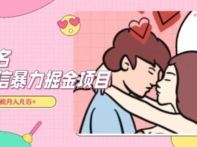 全网首发，揭秘超冷门匿名短信项目，通过信息差日入几百+【揭秘】
