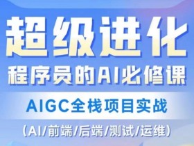 程序员的AI必修课，AIGC全栈项目实战（AI/前端/后端/测试/运维)