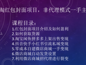 2023小淘红包封面项目，非代理模式一手主权赚钱