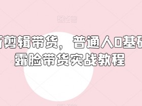 俄罗斯产品剪辑带货，普通人0基础学不露脸带货实战教程