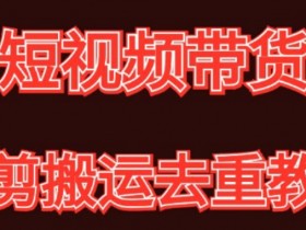 混剪去重短视频带货玩法，混剪搬运简单过原创思路分享