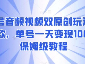 视频号音频视频双原创玩法，条条爆款，单号一天变现1000+，保姆级教程【揭秘】