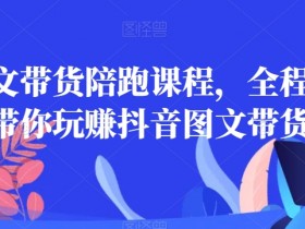 皮皮图文带货陪跑课程，全程兜底，带你玩赚抖音图文带货