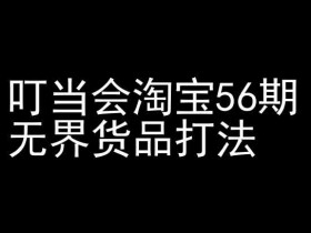 叮当会淘宝56期：无界货品打法-淘宝开店教程