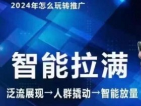 七层老徐·2024引力魔方人群智能拉满+无界推广高阶，自创全店动销玩法