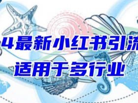 2024最新小红书引流，适用于任何行业，小白也可以轻松的打粉【揭秘】