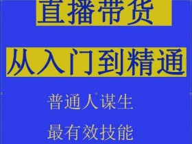 2024抖音直播带货直播间拆解抖运营从入门到精通，普通人谋生最有效技能
