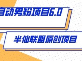 全自动男粉项目6.0 视频+直播双重变现，新鲜出炉【揭秘】