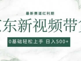 2024最新京东视频带货项目，最新0粉强开无脑搬运爆款玩法，小白轻松上手【揭秘】