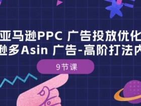 亚马逊PPC 广告投放优化：亚马逊多Asin 广告-高阶打法内训班-9节课