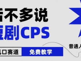 2024下半年微短剧风口来袭，周星驰小杨哥入场，免费教学，适用小白【揭秘】