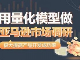 用量化模型做亚马逊市场调研，从数据出发，更高效更准确做判断，极大提高产品开发成功率