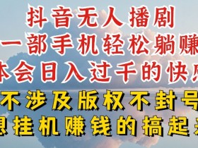 抖音无人直播我到底是如何做到不封号的，为什么你天天封号，我日入过千，一起来看【揭秘】