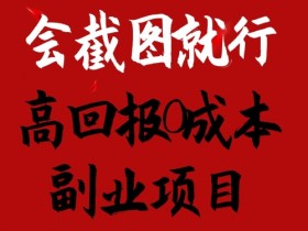 会截图就行，高回报0成本副业项目，卖离婚模板一天1.5k+【揭秘】