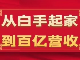 从白手起家到百亿营收，企业35年危机管理法则和幕后细节(17节)