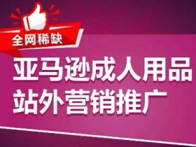 全网稀缺！亚马逊成人用品站外营销推广，​教你引爆站外流量，开启爆单模式