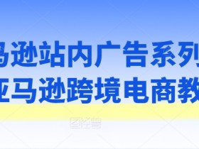 亚马逊站内广告系列课，亚马逊跨境电商教程