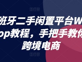西班牙二手闲置平台Wallapop教程，手把手教你做跨境电商