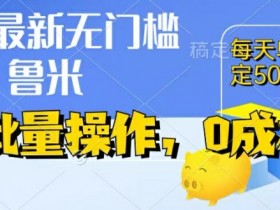 最新0成本项目，不看广告、不养号，纯自动运行单号一天50+，收益时时可见，提现秒到账【揭秘】