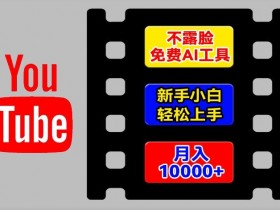 AI工具玩转海外YouTube项目，不露脸，新手小白轻松上手，手把手教你月入1w+【揭秘】