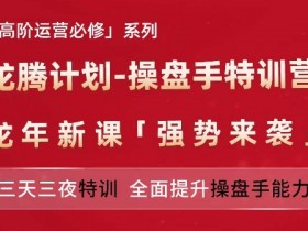 亚马逊高阶运营必修系列，龙腾计划-操盘手特训营，三天三夜特训 全面提升操盘手能力