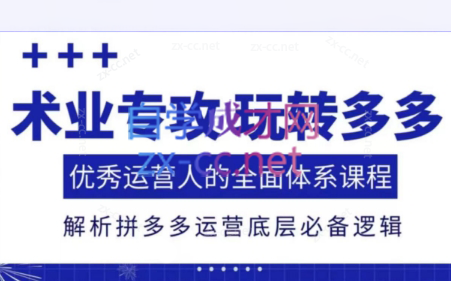 苏韵电商·拼多多高阶运营进阶玩法（更新8月）