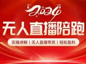 2024无人直播陪跑全套课，实操讲解，无人直播带货，轻松盈利