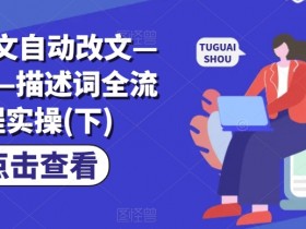 AI推文自动改文—分镜—描述词全流程实操(下)