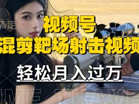 利用海外靶场射击视频，赚视频号分成收益，操作简单，适合宝妈，上班族【揭秘】