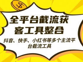 全平台截流获客工县整合全自动引流，日引2000+精准客户【揭秘】