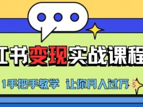 小红书推广实战训练营，小红书从0-1“变现”实战课程，教你月入过W【揭秘】
