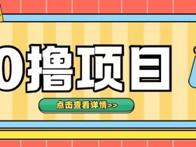 0撸项目，无需成本无脑操作只需转发朋友圈即可单日收入500+【揭秘】