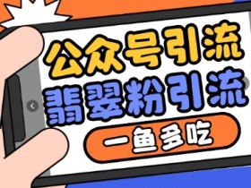 公众号利用推荐流量和搜一搜流量引流翡翠粉，一鱼多吃