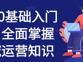 私域0基础入门课，全面掌握私域运营知识