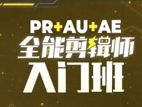 PR+AU+AE全能剪辑师入门班，剪辑入门必学课程