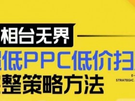 【2024新版】万相台无界，超低PPC低价扫流完整策略方法，店铺核心选款和低价盈选款方法